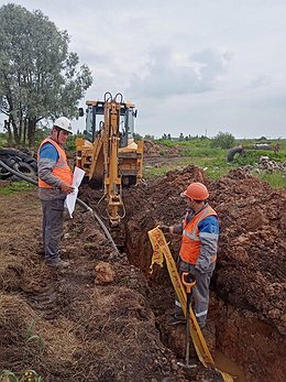 Начались строительные работы для догазификации в деревне  Карпово Островского района