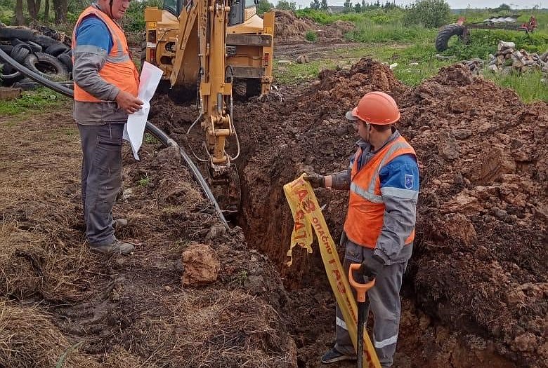 Начались строительные работы для догазификации в деревне  Карпово Островского района